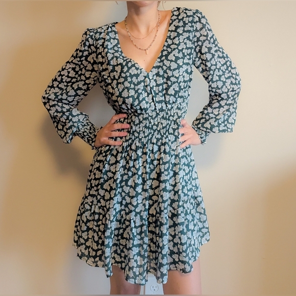 Abercrombie & Fitch Emerald Floral Dress - Picture 4 of 4